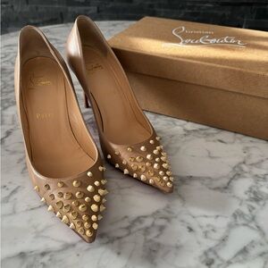 COPY - Nude and Gold Louboutin Pumps